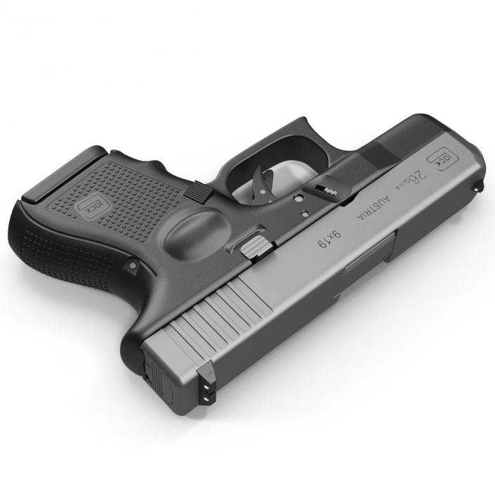 Glock 26 Black 3D model