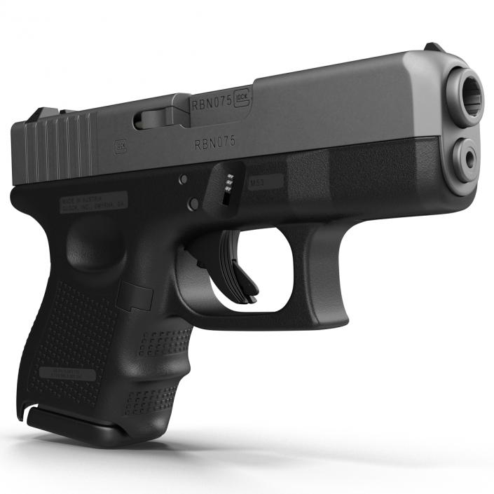 Glock 26 Black 3D model