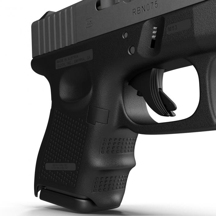 Glock 26 Black 3D model