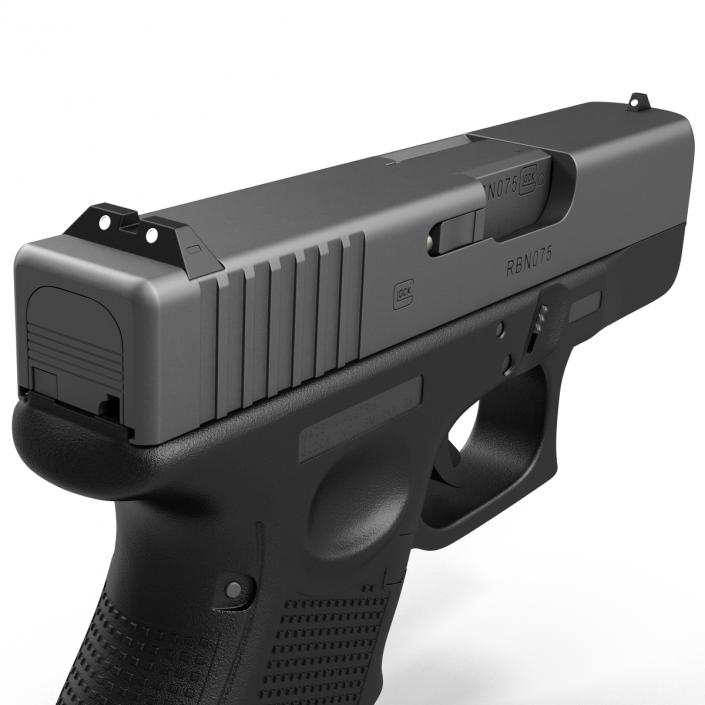 Glock 26 Black 3D model