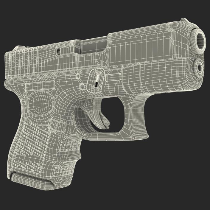 Glock 26 Black 3D model