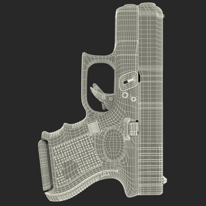 3D model Subcompact Generic Pistol