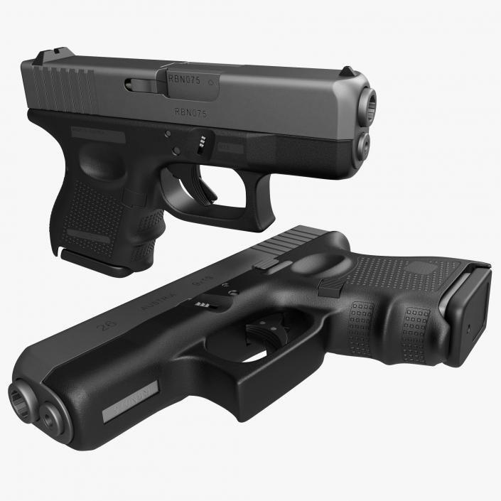 3D model Subcompact Generic Pistol