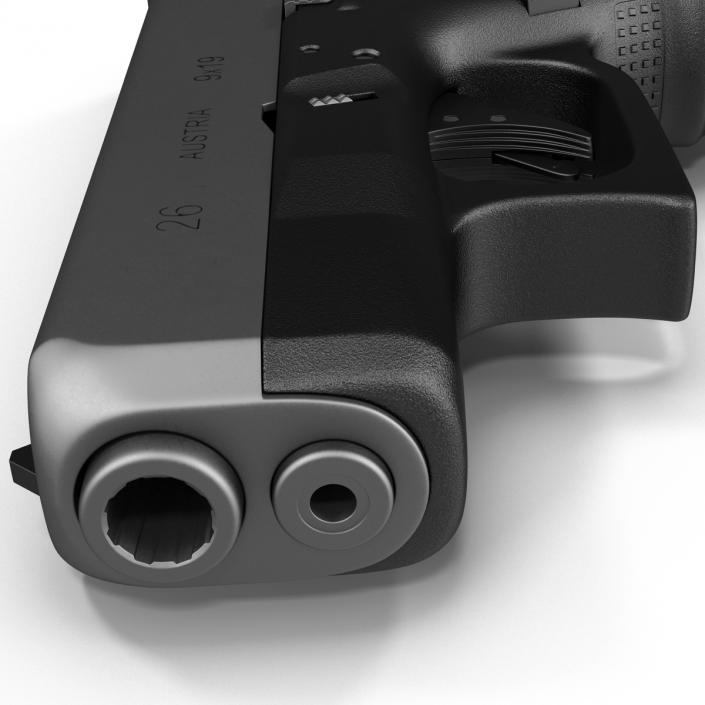 3D model Subcompact Generic Pistol