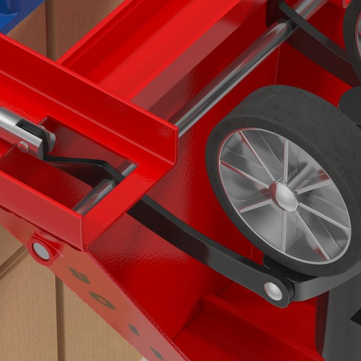 Pallet Jack and Plastic Pallet 3D Models Set 3D model