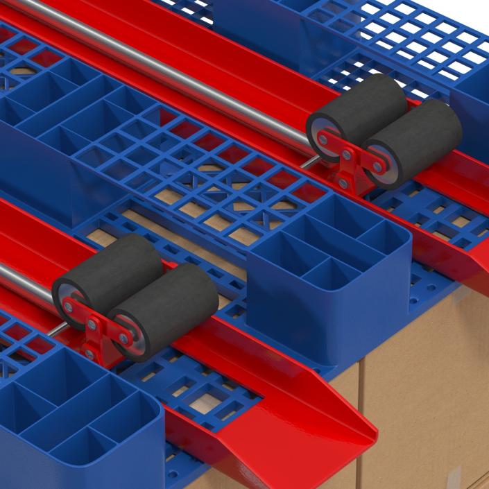 Pallet Jack and Plastic Pallet 3D Models Set 3D model