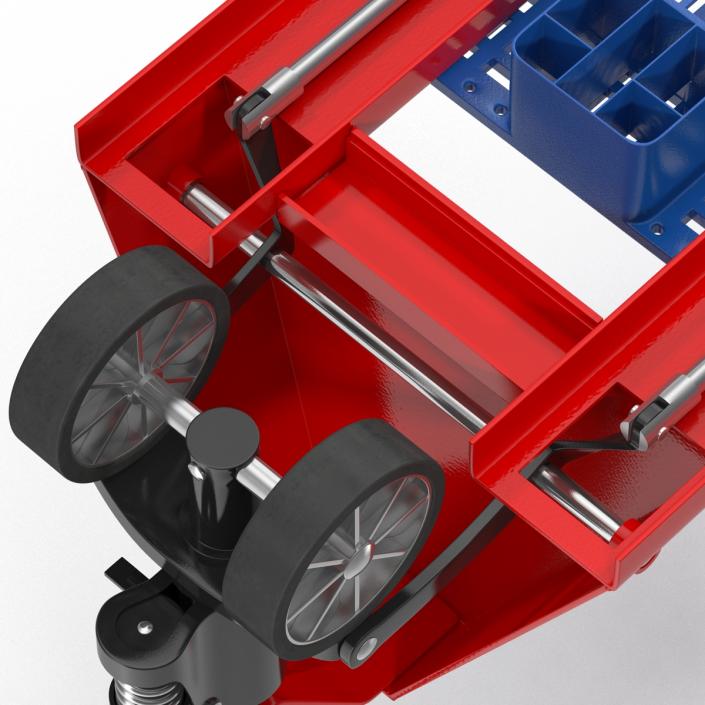 3D model Pallet Jack and Plastic Pallet