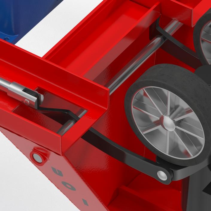 3D model Pallet Jack and Plastic Pallet