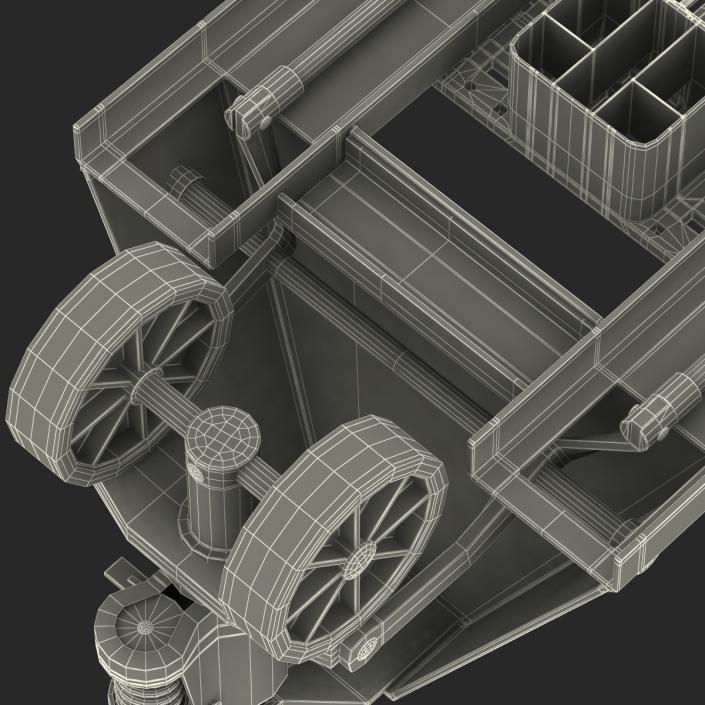 3D model Pallet Jack and Plastic Pallet