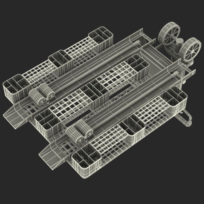 3D model Pallet Jack and Plastic Pallet