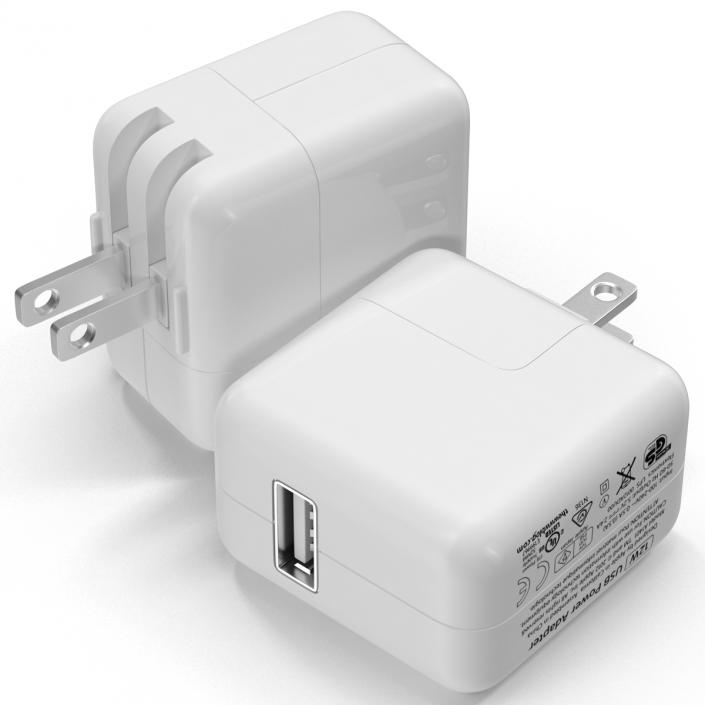 Apple 12W USB Power Adapter 3D