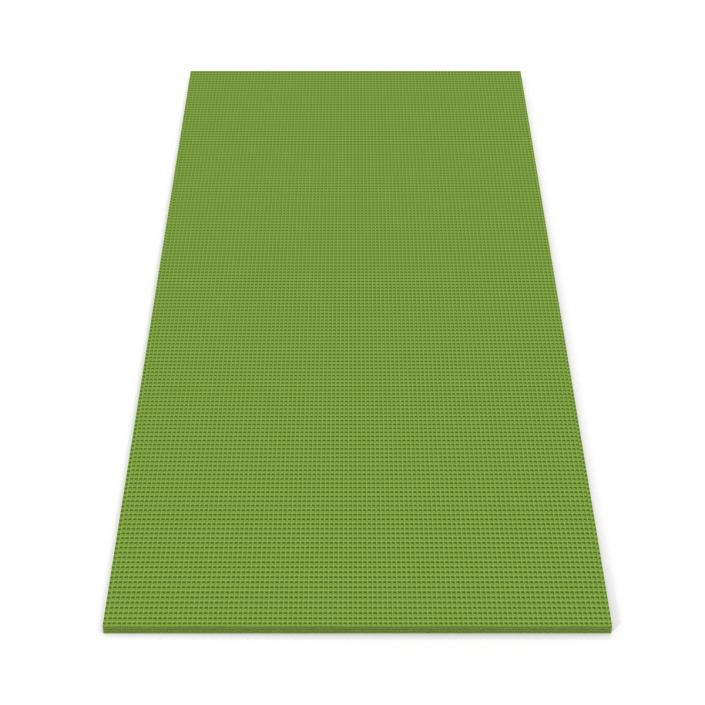 Flat Yoga Mat Green 3D model