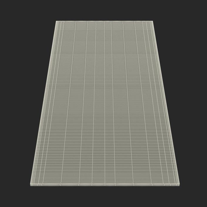 Flat Yoga Mat Green 3D model