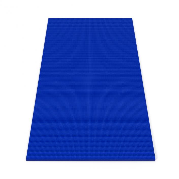 3D Flat Yoga Mat Blue model