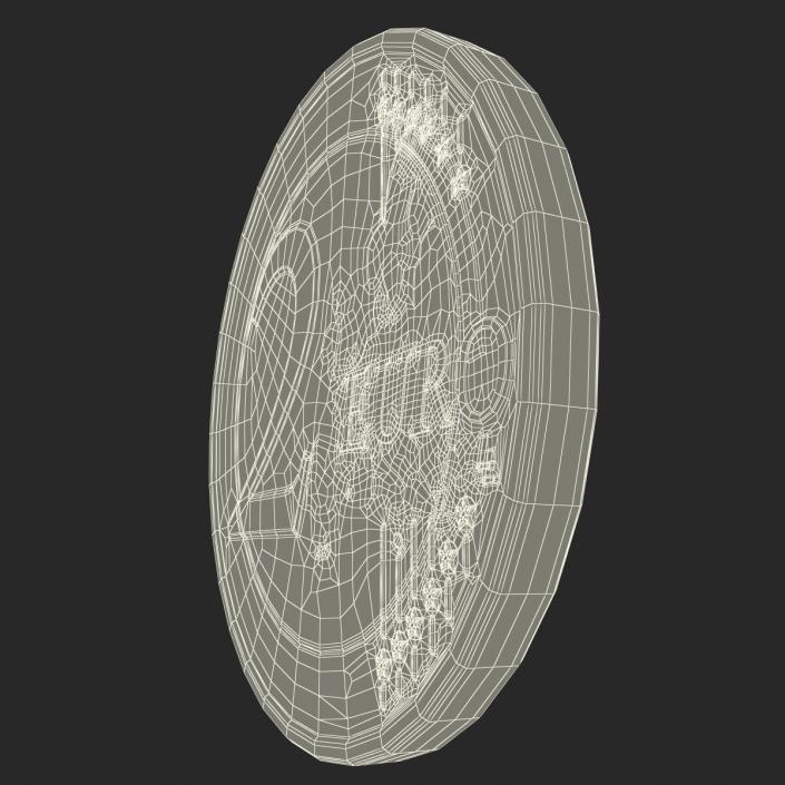 3D 2 Euro Coin France model