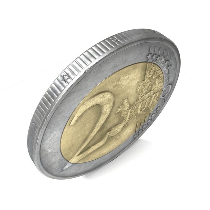 2 Euro Coin Italy 3D