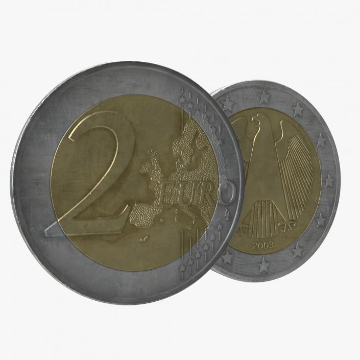 2 Euro Coin Germany 3D model