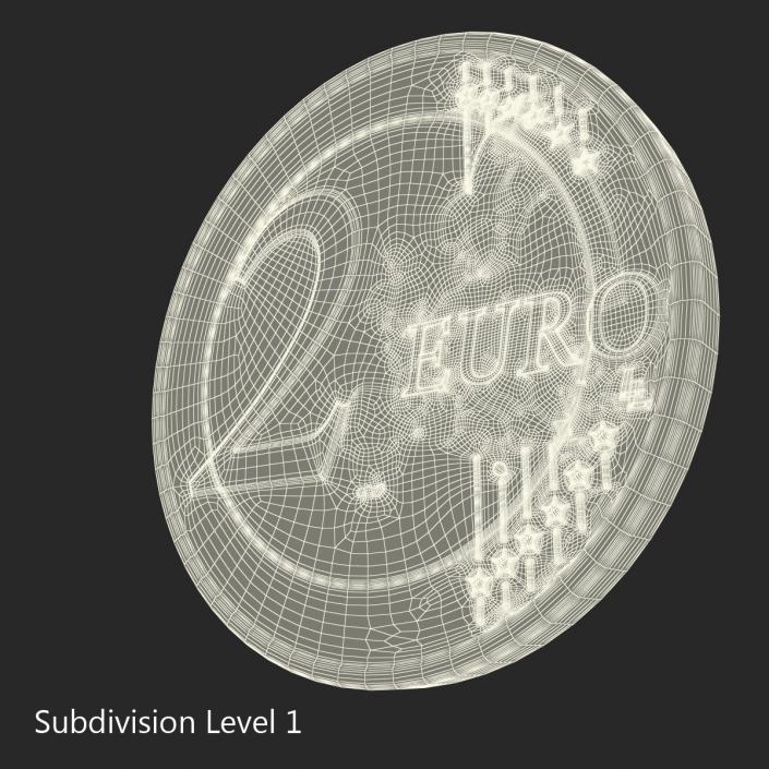 2 Euro Coin Germany 3D model