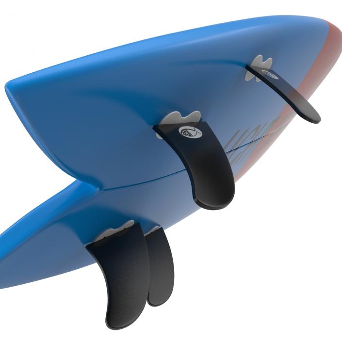 3D Surfboard Fish 2