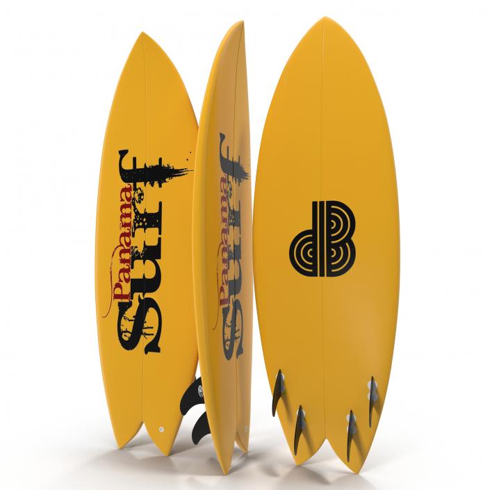 3D Surfboard Fish 3