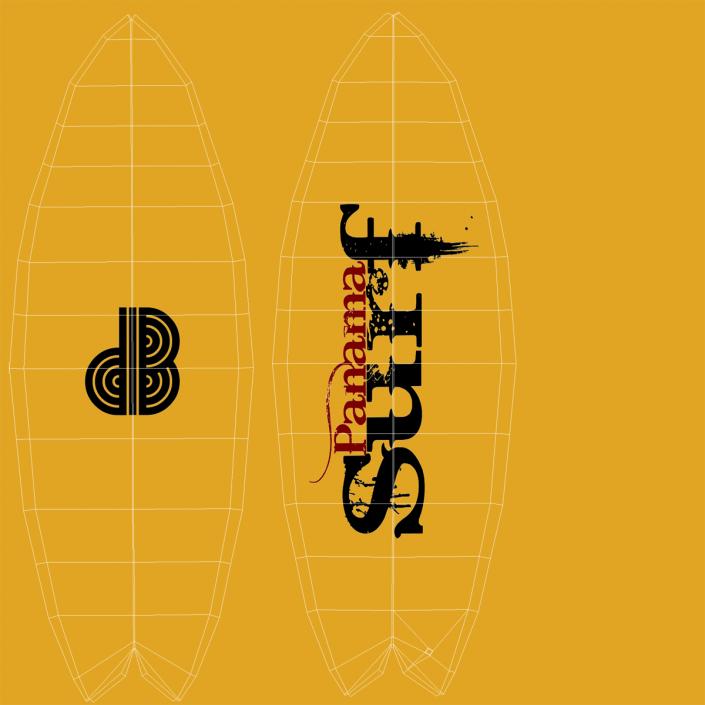 3D Surfboard Fish 3