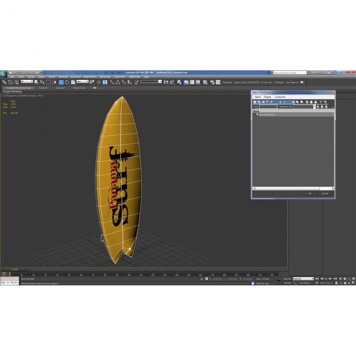 3D Surfboard Fish 3