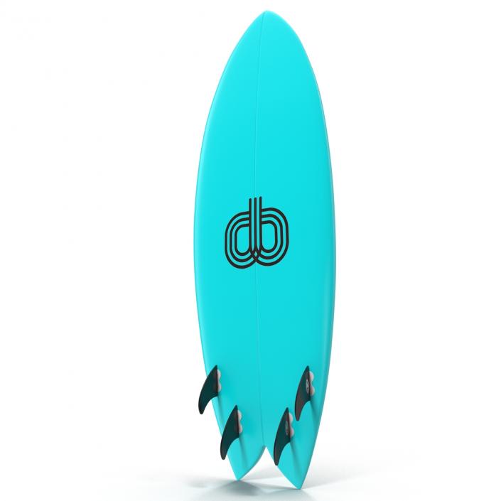 3D Surfboard Fish 4