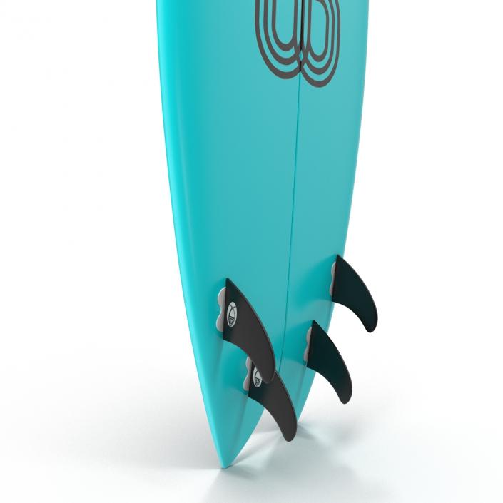 3D Surfboard Fish 4