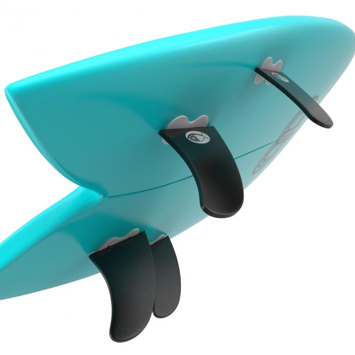 3D Surfboard Fish 4