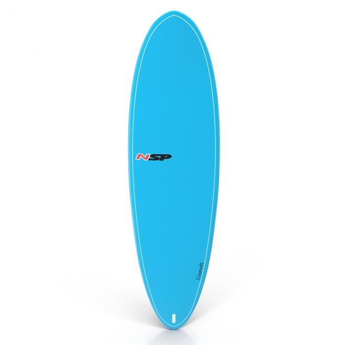 3D Surfboard Funboard model