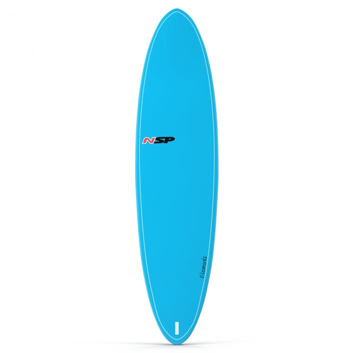 3D Surfboard Funboard model