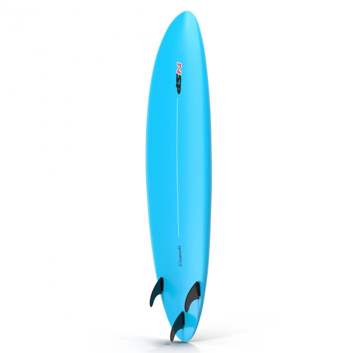 3D Surfboard Funboard model