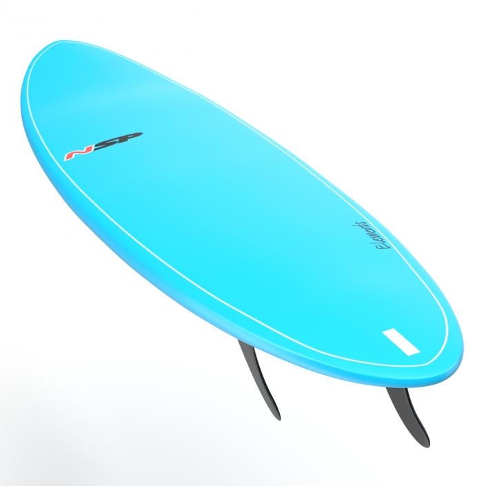 3D Surfboard Funboard model