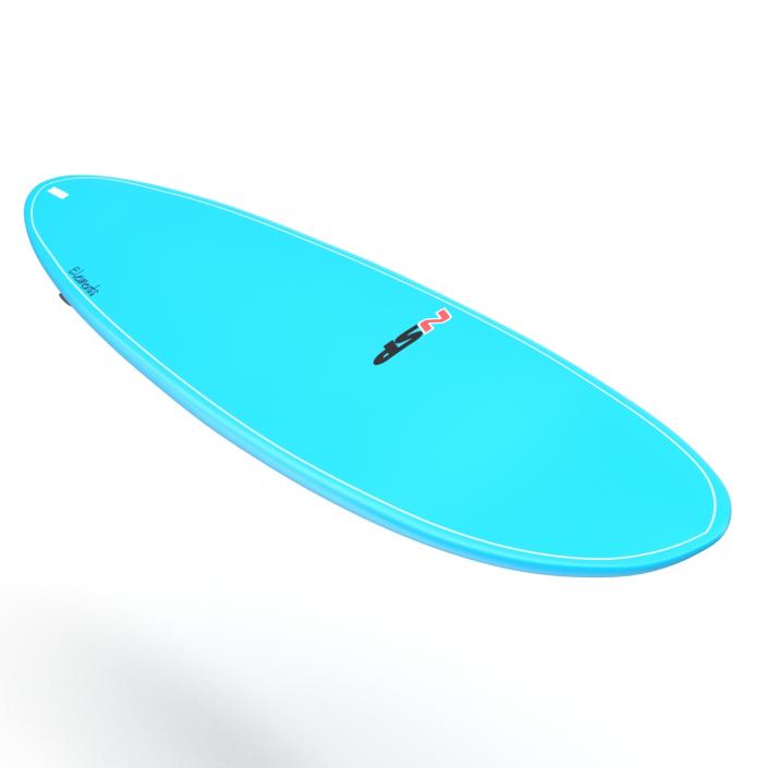 3D Surfboard Funboard model