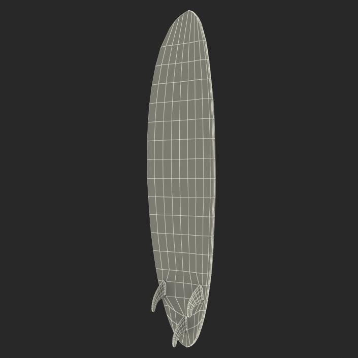 3D Surfboard Funboard model