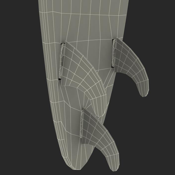 3D Surfboard Funboard model