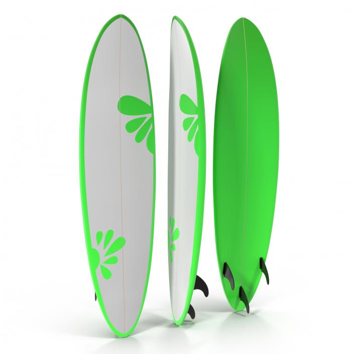 3D model Surfboard Funboard 4