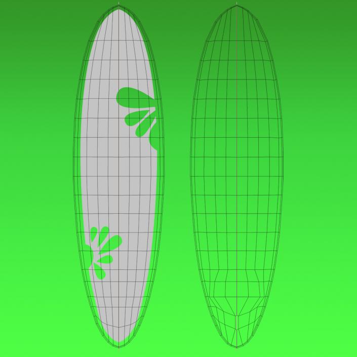 3D model Surfboard Funboard 4