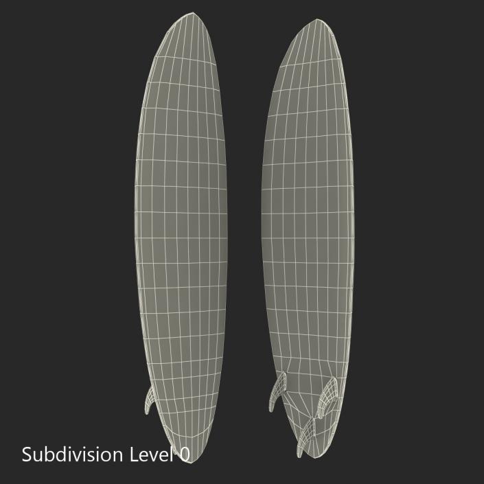 3D model Surfboard Funboard 4