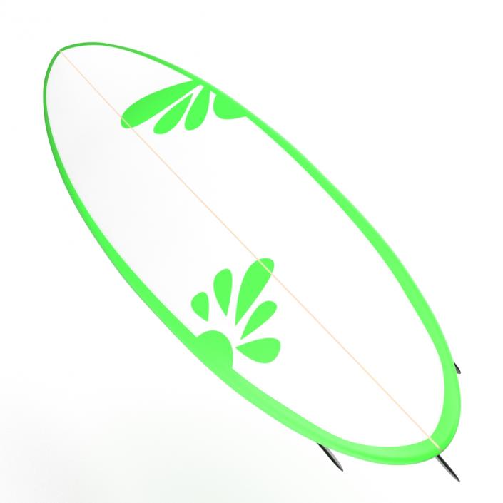 3D model Surfboard Funboard 4