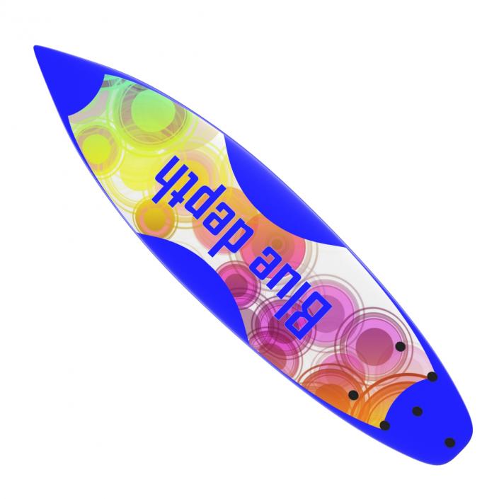 Surfboard Shortboard 3 3D