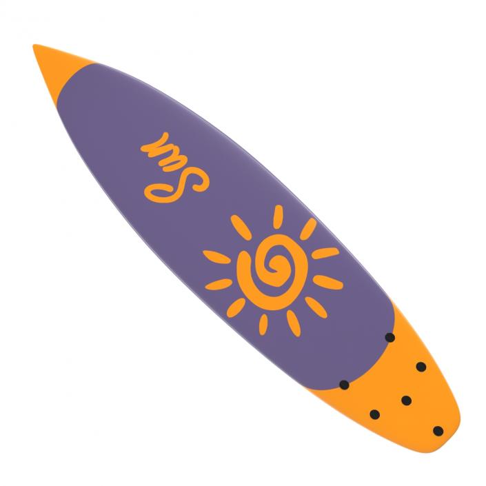 3D model Surfboard Shortboard