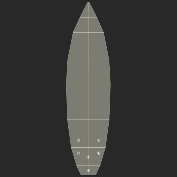 3D model Surfboard Shortboard