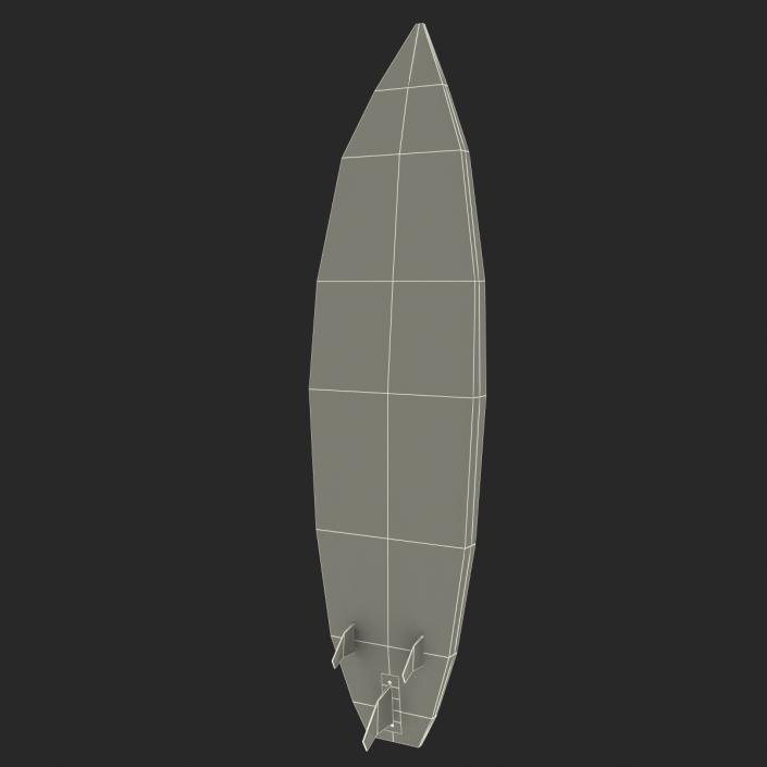 3D model Surfboard Shortboard