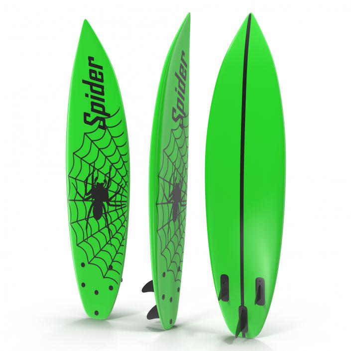 Surfboard Shortboard 4 3D