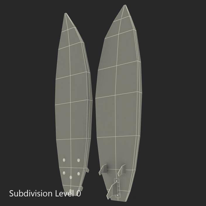 Surfboard Shortboard 4 3D