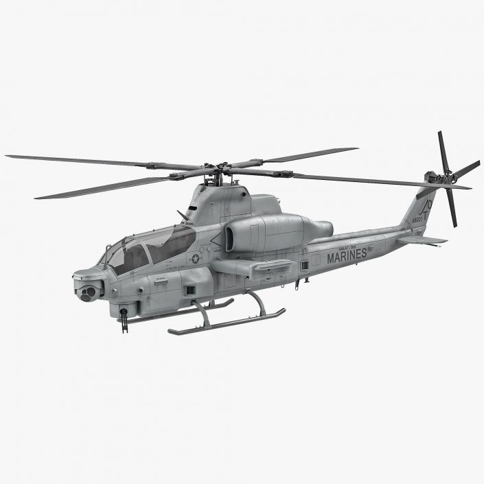 3D Attack Helicopter Bell AH 1Z Viper Rigged 2 model