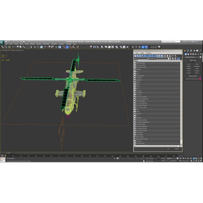 3D Attack Helicopter Bell AH 1Z Viper Rigged 2 model