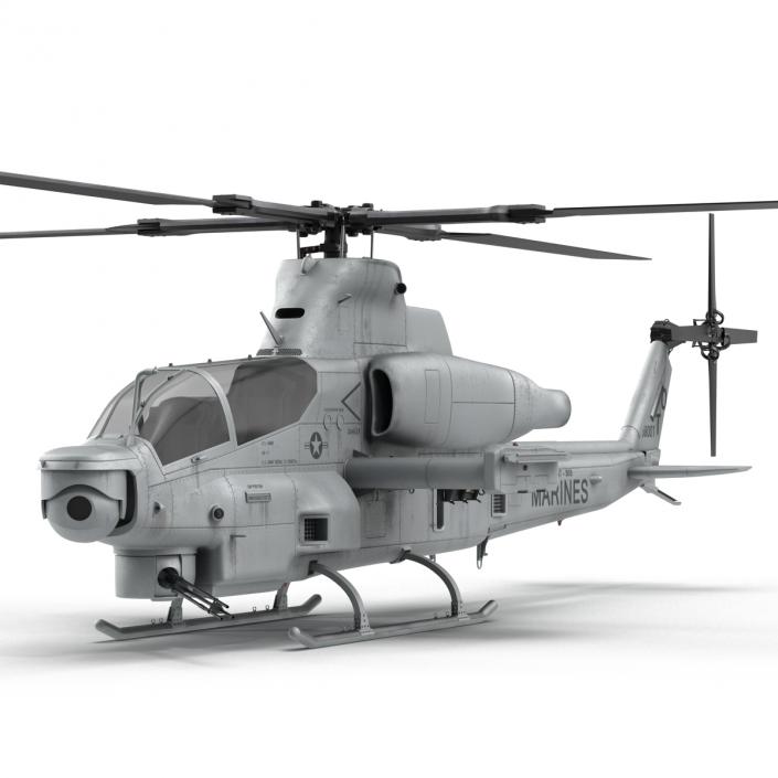 3D Attack Helicopter Bell AH 1Z Viper Rigged 2 model