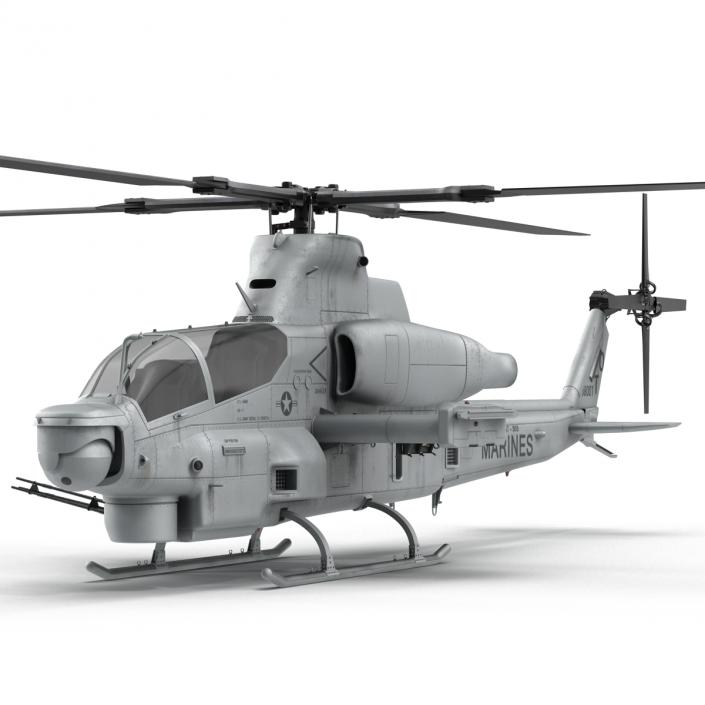 3D Attack Helicopter Bell AH 1Z Viper Rigged 2 model